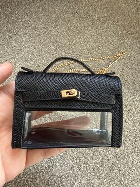 Luxury Micro Mini Bag Charm Keychain Pouch, her*mes kelly porchette style